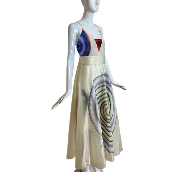 FENDI by KARL LAGERFELD 2008 Vintage Runway Silk Dress - Picture 4 of 12